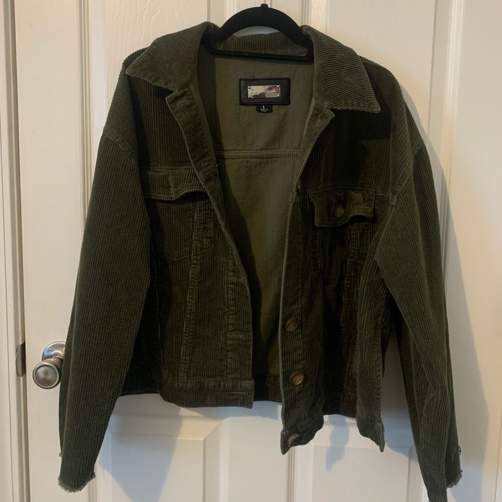 Indigo Saints Green Corduroy Jacket